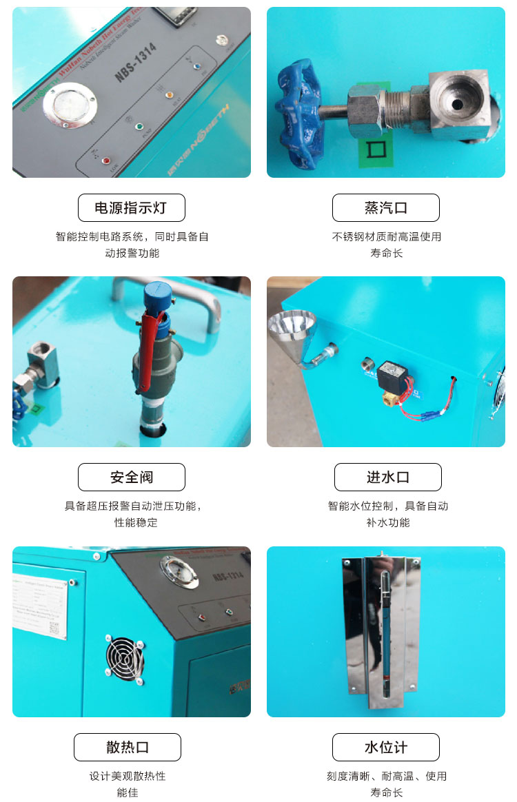 3-12kg/h高溫清洗小型蒸汽發生器產品細節